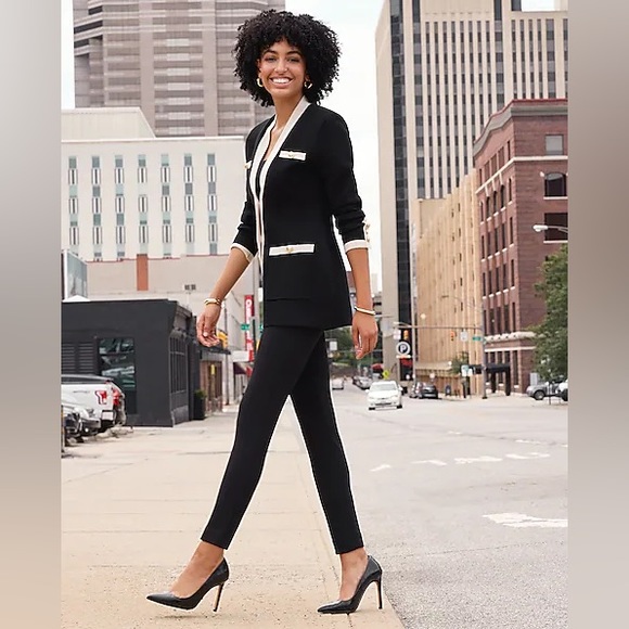 Express Editor High Waisted Skinny Pant Black Professional Trouser - Picture 4 of 5